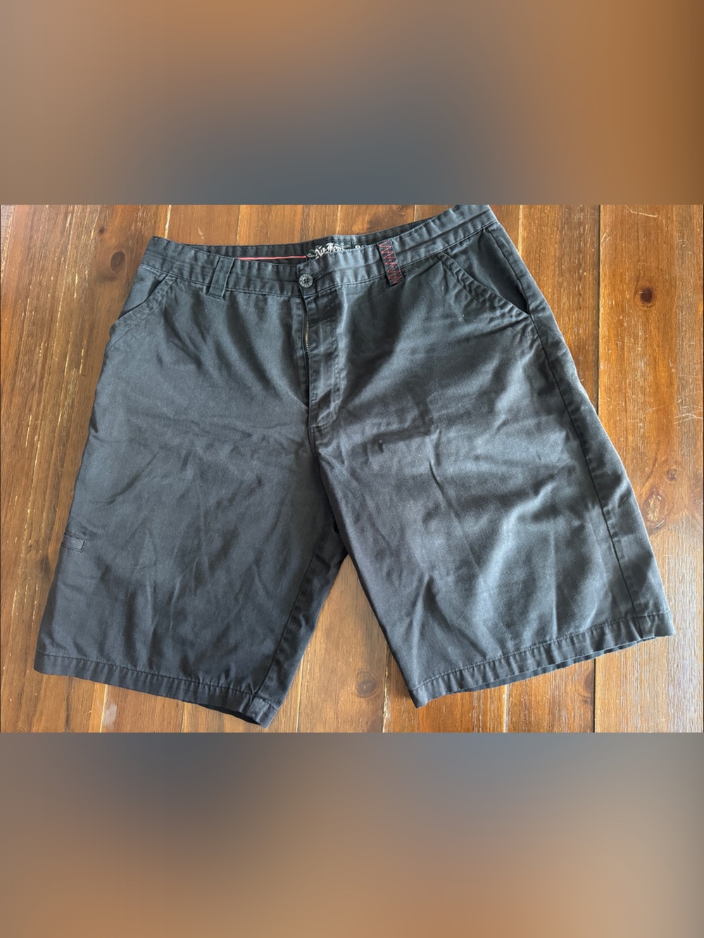 Men's Flat Front Black Shorts - Everyday Comfort